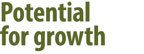 Potential for growth