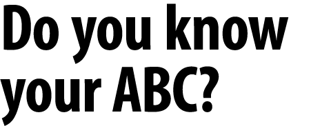 Do you know your ABC?