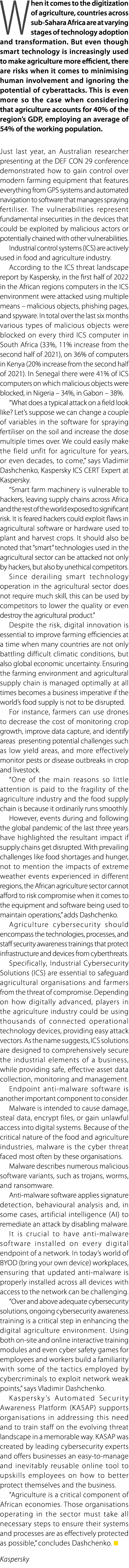 When it comes to the digitization of agriculture, countries across sub Sahara Africa are at varying stages of technol...