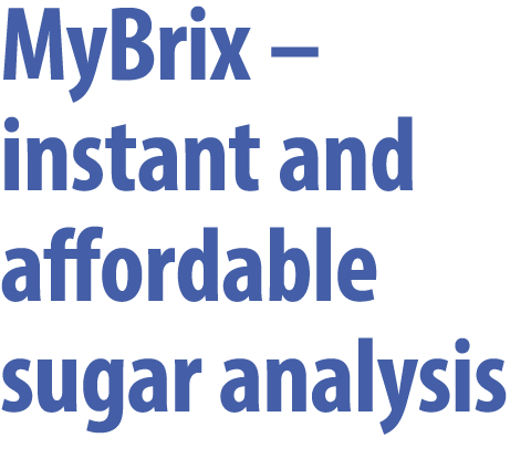 MyBrix – instant and affordable sugar analysis
