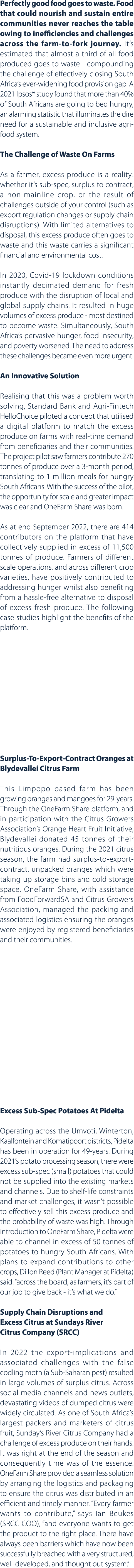 Perfectly good food goes to waste. Food that could nourish and sustain entire communities never reaches the table owi...