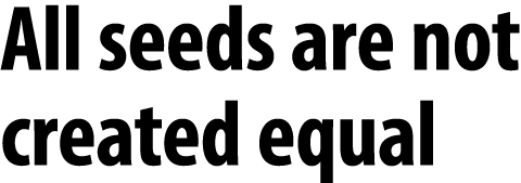 All seeds are not created equal