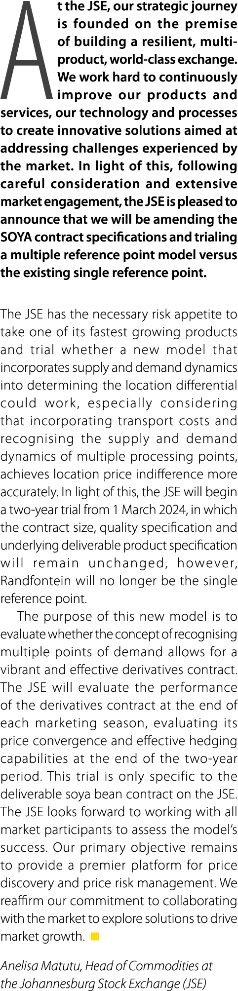 At the JSE, our strategic journey is founded on the premise of building a resilient, multi product, world class excha...
