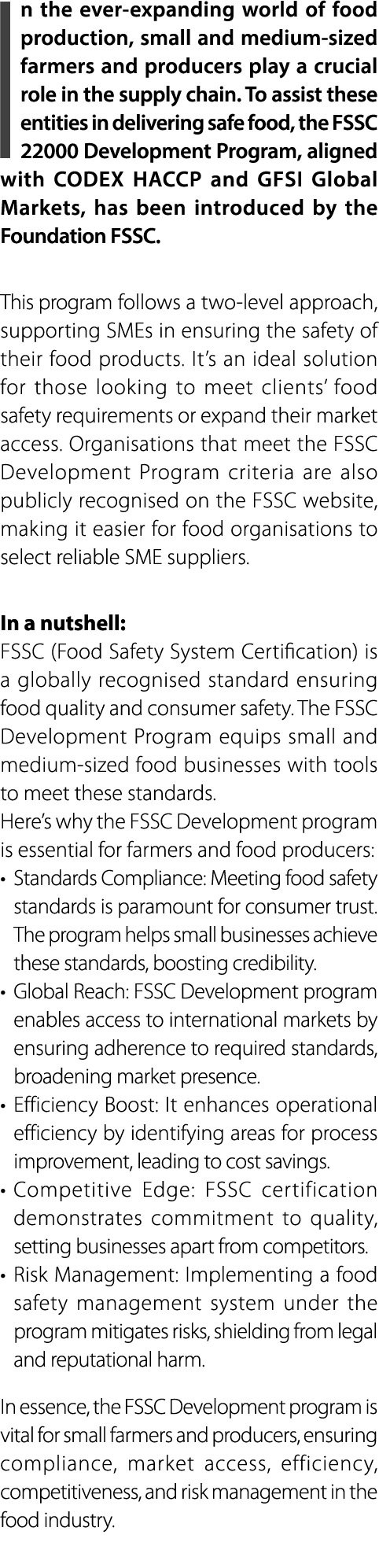 In the ever expanding world of food production, small and medium sized farmers and producers play a crucial role in t...