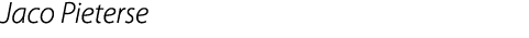 Jaco Pieterse