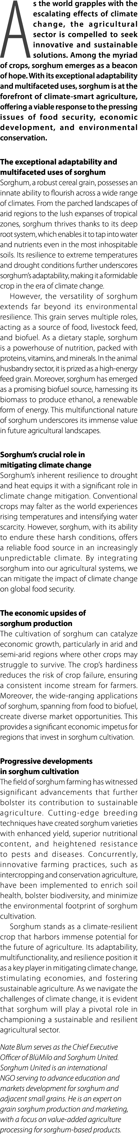 As the world grapples with the escalating effects of climate change, the agricultural sector is compelled to seek inn...