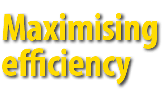 Maximising efficiency