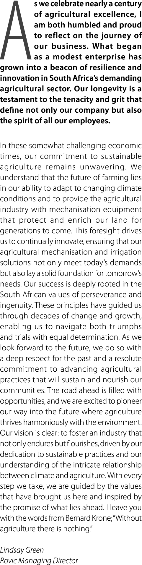 As we celebrate nearly a century of agricultural excellence, I am both humbled and proud to reflect on the journey of...