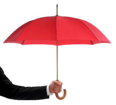 The businessman holding a red umbrella is isolated against a pure white background allowing for endless copy space.Click on the links below to view lightboxes.