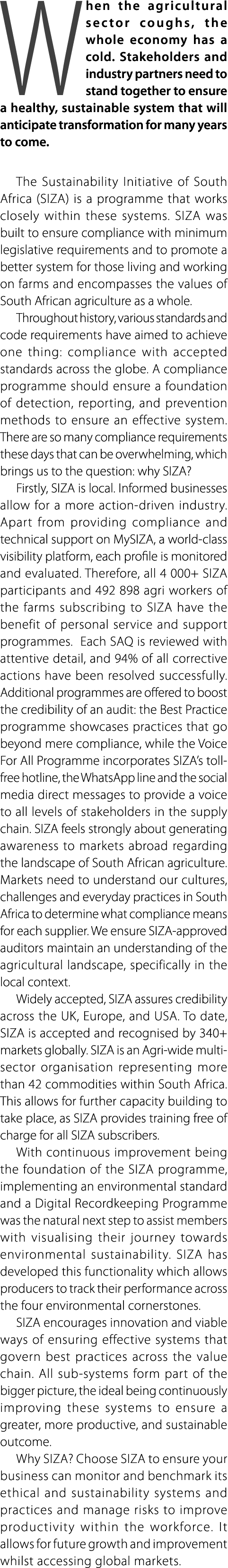 When the agricultural sector coughs, the whole economy has a cold. Stakeholders and industry partners need to stand t...