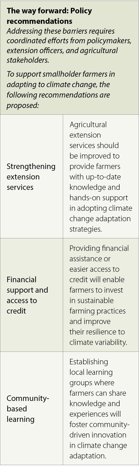 The way forward: Policy recommendations Addressing these barriers requires coordinated efforts from policymakers, ext...