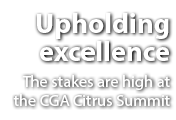Upholding excellence The stakes are high at the CGA Citrus Summit