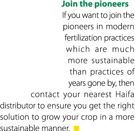 Join the pioneers If you want to join the pioneers in modern fertilization practices which are much more sustainable ...