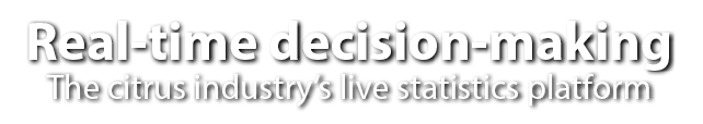 Real time decision making The citrus industry&rsquo;s live statistics platform 