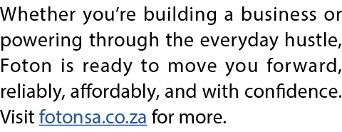 Whether you&rsquo;re building a business or powering through the everyday hustle, Foton is ready to move you forward, relia...