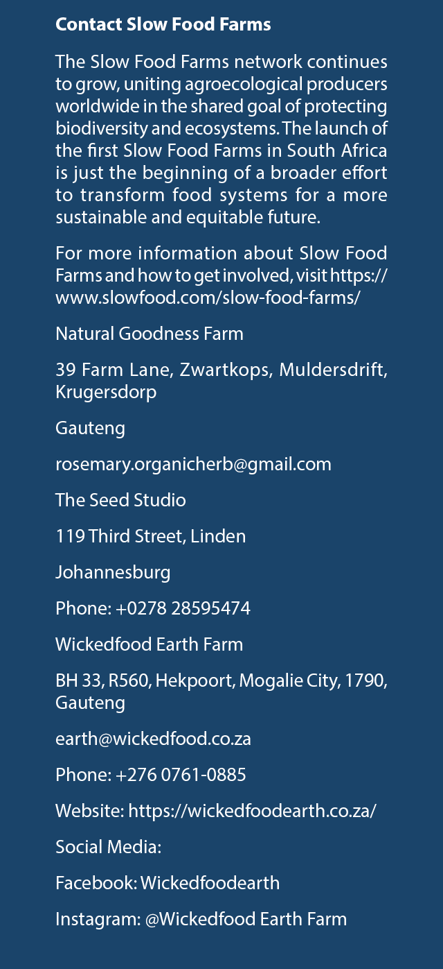 Contact Slow Food Farms The Slow Food Farms network continues to grow, uniting agroecological producers worldwide in ...