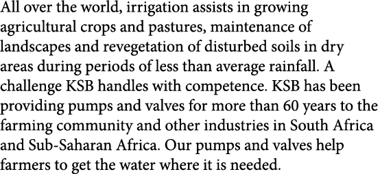 All over the world, irrigation assists in growing agricultural crops and pastures, maintenance of landscapes and reve...