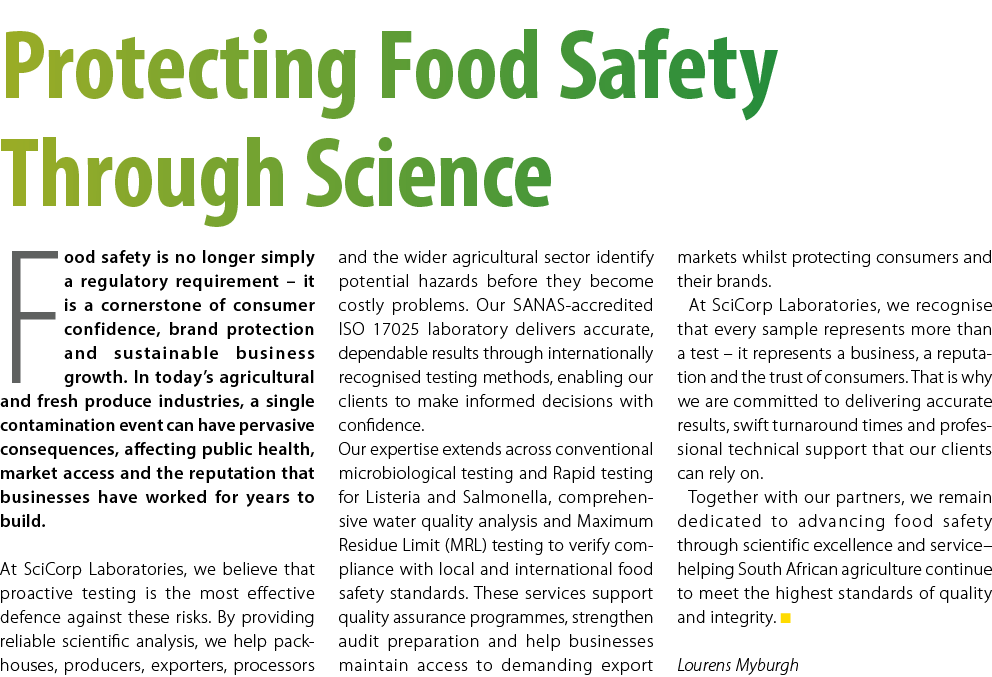 Protecting Food Safety Through Science Food safety is no longer simply a regulatory requirement &ndash; it is a cornerstone...