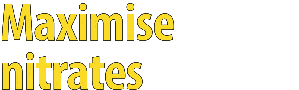 Maximise nitrates
