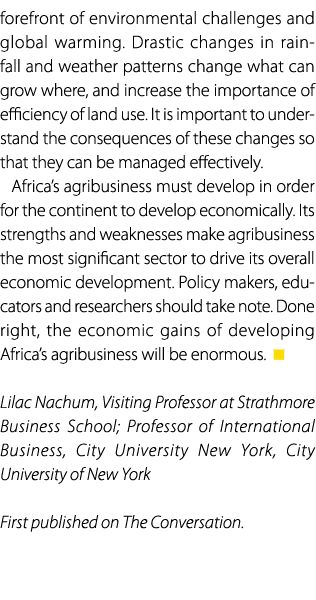 forefront of environmental challenges and global warming. Drastic changes in rainfall and weather patterns change wha...