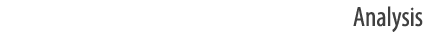 Analysis