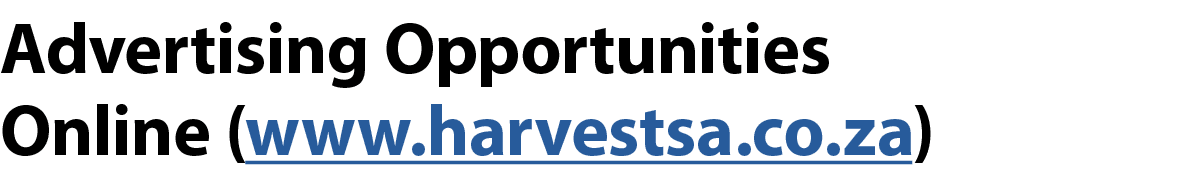 Advertising Opportunities Online (www.harvestsa.co.za)